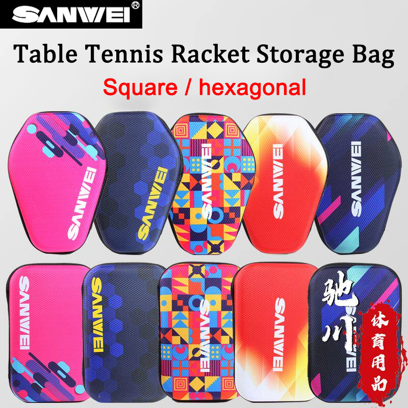 Table Tennis Kit Bag - Étui de protection rigide SANWEI pour