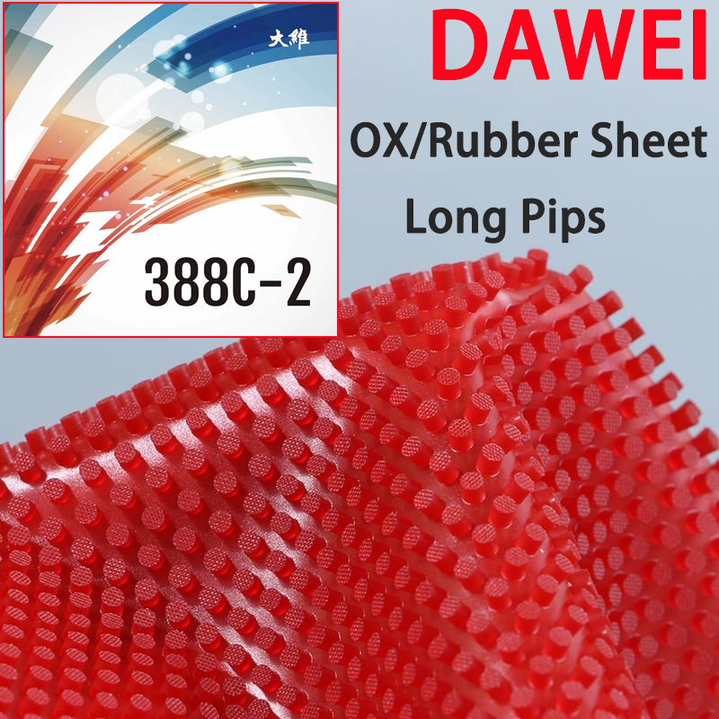 Table Tennis Xiom - Long Pips OX Dawei 388C-2 feuille