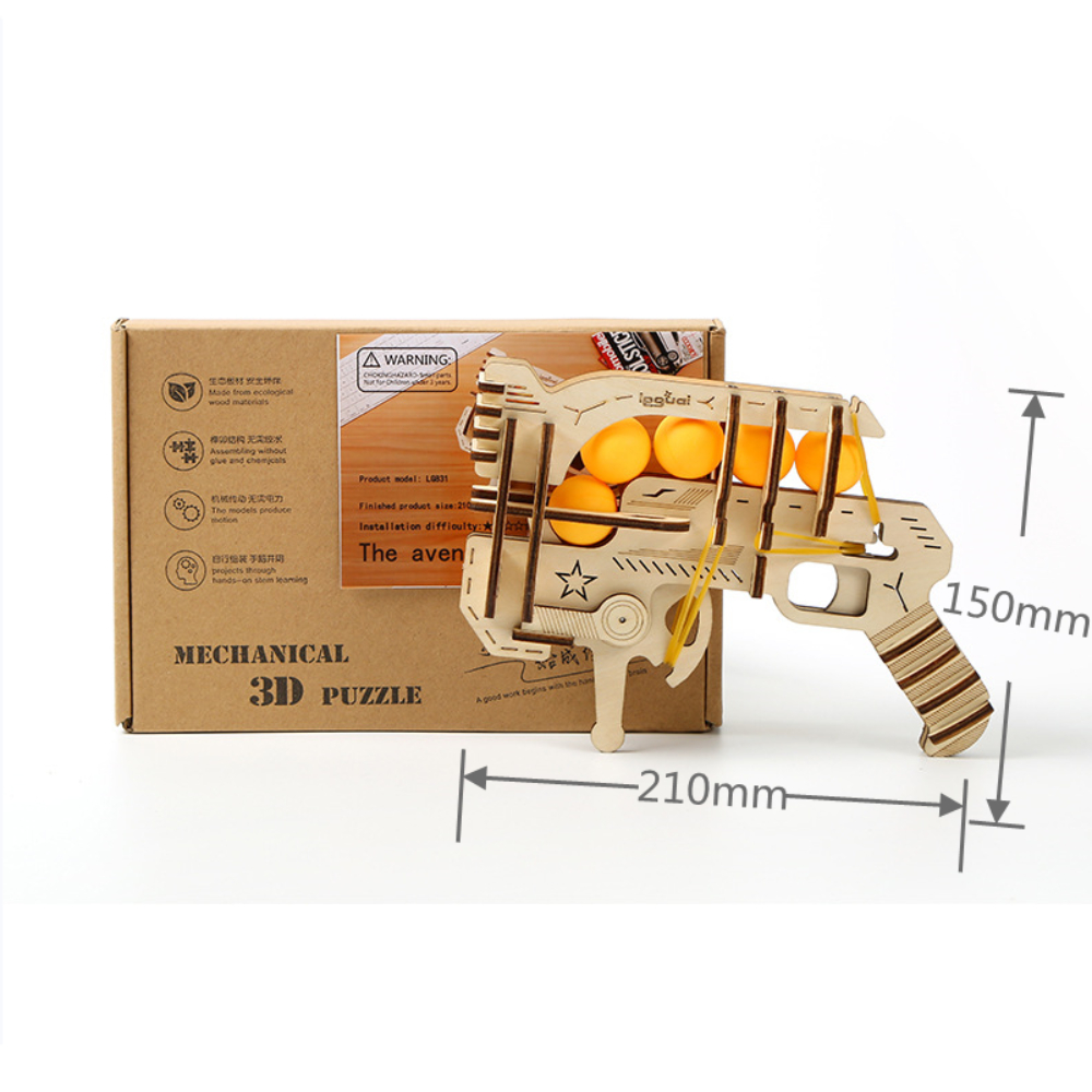 Pistolet à élastiques en bois  - Table Tennis Gun avis et prix