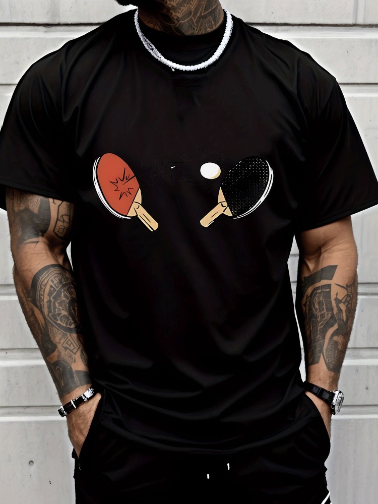 T-shirt d'été pour homme, impr - Table Tennis Outfit Male avis et prix